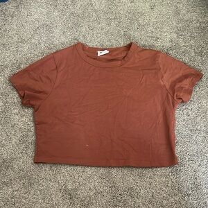 Burnt Orange Cotton On Cropped Tee